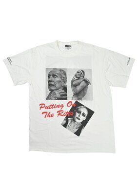 Boot Boyz Biz Putting On The Ritts T-Shirt in White